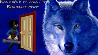 Как выйти из всех групп Вконтакте сразу а также,удалить со стены все записи Вконтакте