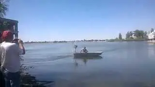 Аэродвижитель 4 л/с. Первый выход на воду