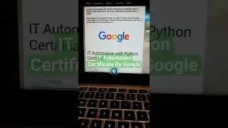 IT Automation Certificate Course by Google|