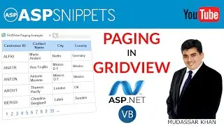 Implement Paging in ASP.Net GridView in Code Behind using VB.Net