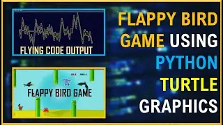 How to make the Flappy Crow game using python turtle graphics ? | Creating a cool genre of the game!