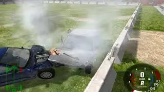 BeamNG Drive *Старая версия* Жестокое дерби на уничтожение!