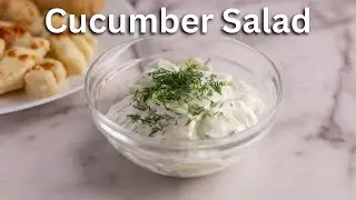 Easy Polish Cucumber Salad - Mizeria