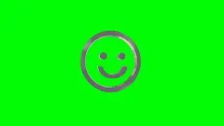 Green Screen Chrome Smiley Spinning