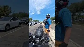 Cops called on me for taking baby on motorcycle ride.