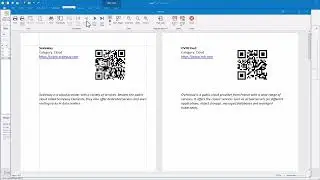 Mail merge into PDF file and insert QR code and link