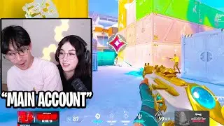 TenZ Carrying Kyedae With NEW Crosshair On His Main Account In Ascendant Immortal Lobby | VALORANT