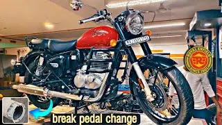 यह क्या हो गया 😭 Royal Enfield Classic 350 m break pedal gas kit silencer जानिए कितना खर्चा हुआ