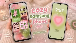 Make your samsung galaxy aesthetic for FREE | dark mode theme cozy | samsung a13| FREE THEME 