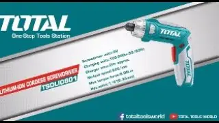 TOTAL Cordless Screwdriver TSDLI0801