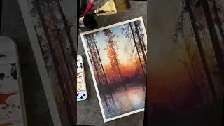 Акварельный лес. #art #painting #творчество #watercolor #акварель