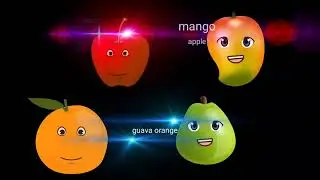 Dancing Fruits | Fruit Dance | Apple, Mango, Orange, Guava 