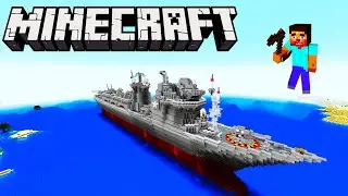 Построил Военный Корабль в Майнкрафте | Built a Warship in Minecraft