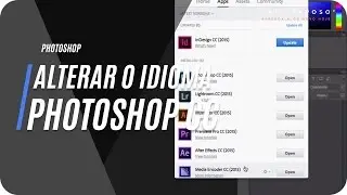 Trocar o Idioma do Photoshop - Português para Inglês