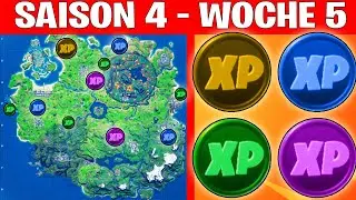 ALLE EP MÜNZEN WOCHE 5 ☆ FORTNITE KAPITEL 2 SEASON 4 ☆ FORTNITE DEUTSCH