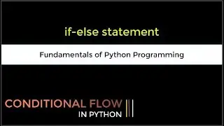 Conditional Statement in Python if else