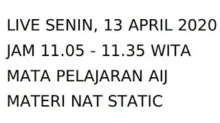05. AIJ - NAT STATIC PADA ROUTER CISCO (PACKET TRACER)