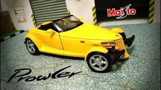Обзор масштабной модели  Plymouth Prowler 1997 1/24  Maisto