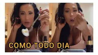 Gracyanne Barbosa diz como não enjoar de ovos e mostra suas refeições