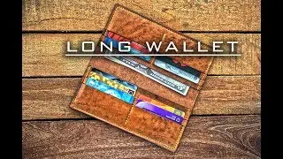 Long wallet // Hand made // Изготовление портмоне из кожи