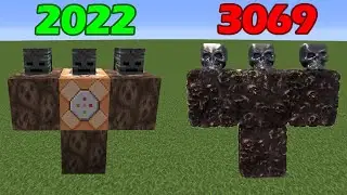 Wither Storm Physics in 2022 vs 3069 in Minecraft