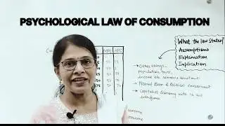 PSYCHOLOGICAL LAW | CONSUMPTION FUNCTION | KEYNESIAN THEORY | MACRO | EKM |