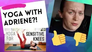 WORKOUT WITH ME TRYING YOGA WITH ADRIENE FOR SENSITIVE KNEES | FITNESS JOURNEY | GABRIELLEELLAH