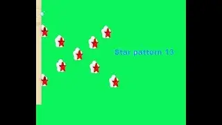 Program of Star cross  pattern 13//in c++ codes //short trick to make cross star pattern