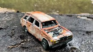 Один в строю! - Тест-драйв ВАЗ-2104, Volvo 740 и Лады Калины из пластилина