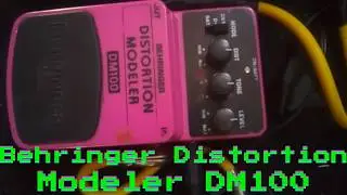 Behringer Distortion Modeler DM-100 Demo Review at Marshall MG15CF