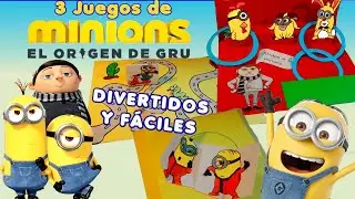 Haz manualidades fáciles de Los Minions 2 con papel 😜 Libro de juegos de papel Juguetes caseros