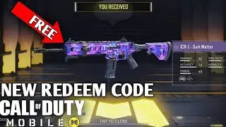 NEW* REDEEM CODE FREE ICR-DARK MATTER REDEEM CODE AND CRATE IN CODM