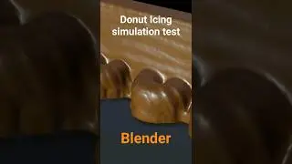 Donut Icing Simulation #blender #blender3d