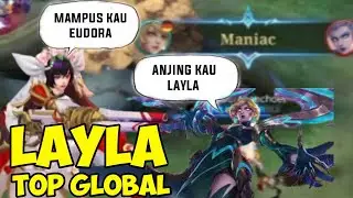 top global Layla 2021 !! build Layla tersakit 2021 auto maniac 