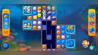 фишдом 2022  #  10957 уровень - прохождение без бустеров # Fishdom,   10957  level - no Boosters.