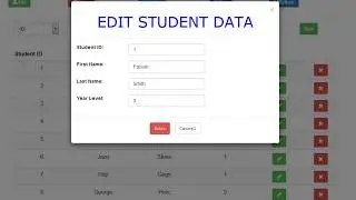 175.Spring MVC # edit/delete student row