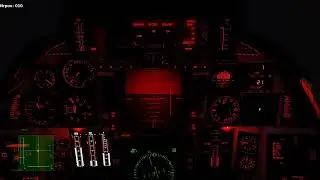 DCS F-14B Ночная посадка на авианосец по ACLS (не правильная). Case 3 (not correct).