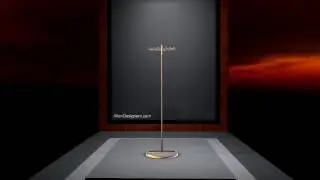 Floor Model Revolving Belt or Tie Rack