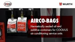 AIRCO-BAG benefits – Hermetically sealed oil containers for WOW! A/C service units