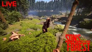 LIVE: Sons of the Forest Co-Op Multiplayer (Day Three on the Island)