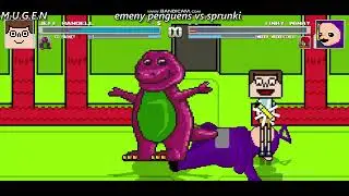 mugen Jeff Randell and Barney vs Tinky Winky and Woody Woodpecker
