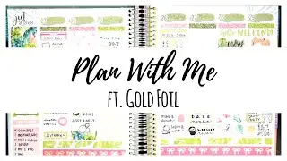 Plan With Me Using Gold Foil