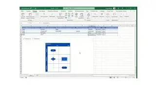 Создание схемы в Excel с помощью Visio надстройки 