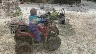 Зимние детские покутушки на электрическом квадроцикле и багги
