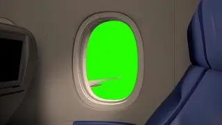 Aeroplane window green screen animation||Green screen template||BRK works 