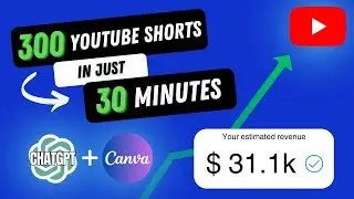 How I Made 300YouTube Shorts in Just 30MINUTES|I Posted 300 YouTube Shorts in 30 Days on new channle