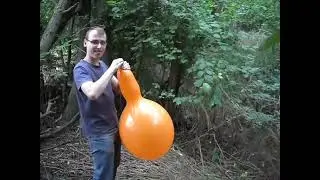Orange Punchball balloon blow to pop btp b2p