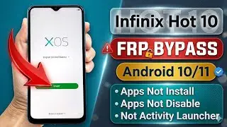 Infinix Hot 10 Frp Bypass Without Pc/Android 10/11 ||New Trick 2024| Reset Frp Lock 100% Working
