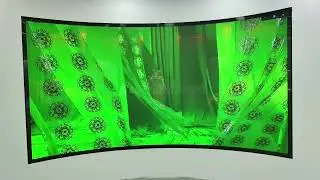 P1.86 curved LED display customer feedback on-site effect