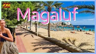 Magaluf Beach Full Beach Walk | Mallorca Spain